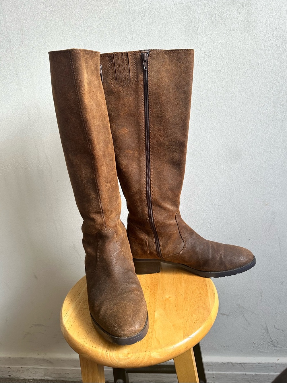Donald Pliner tall Brown leather suede knee high boots